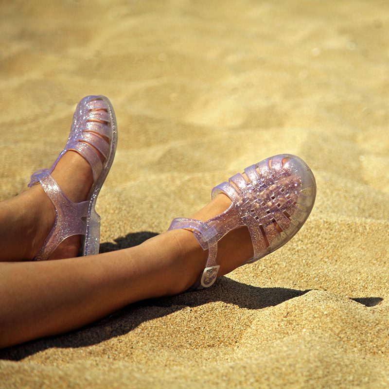Pvc discount jelly sandals